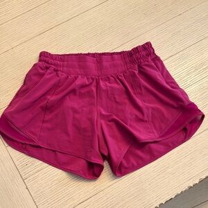 Lululemon Athletica Hot Pink Athletic Shorts